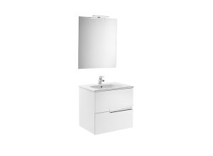 Base-unit-basin-mirror-and-led-spotlightGlossy-White