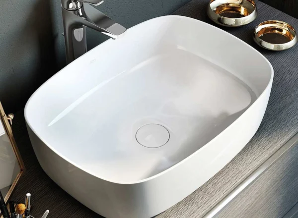 روشویی روکار رنگ سفید مدل Inspira Soft-4
