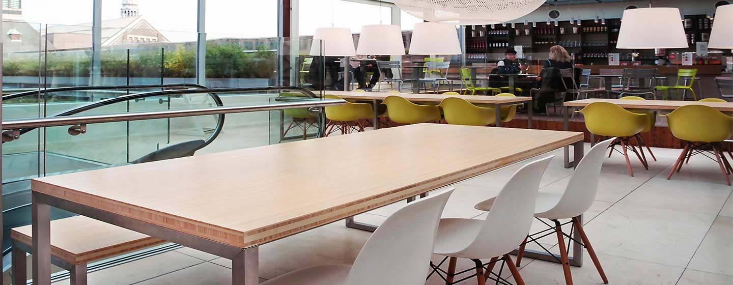 بامبو در طراحی داخلی کافه رستوران