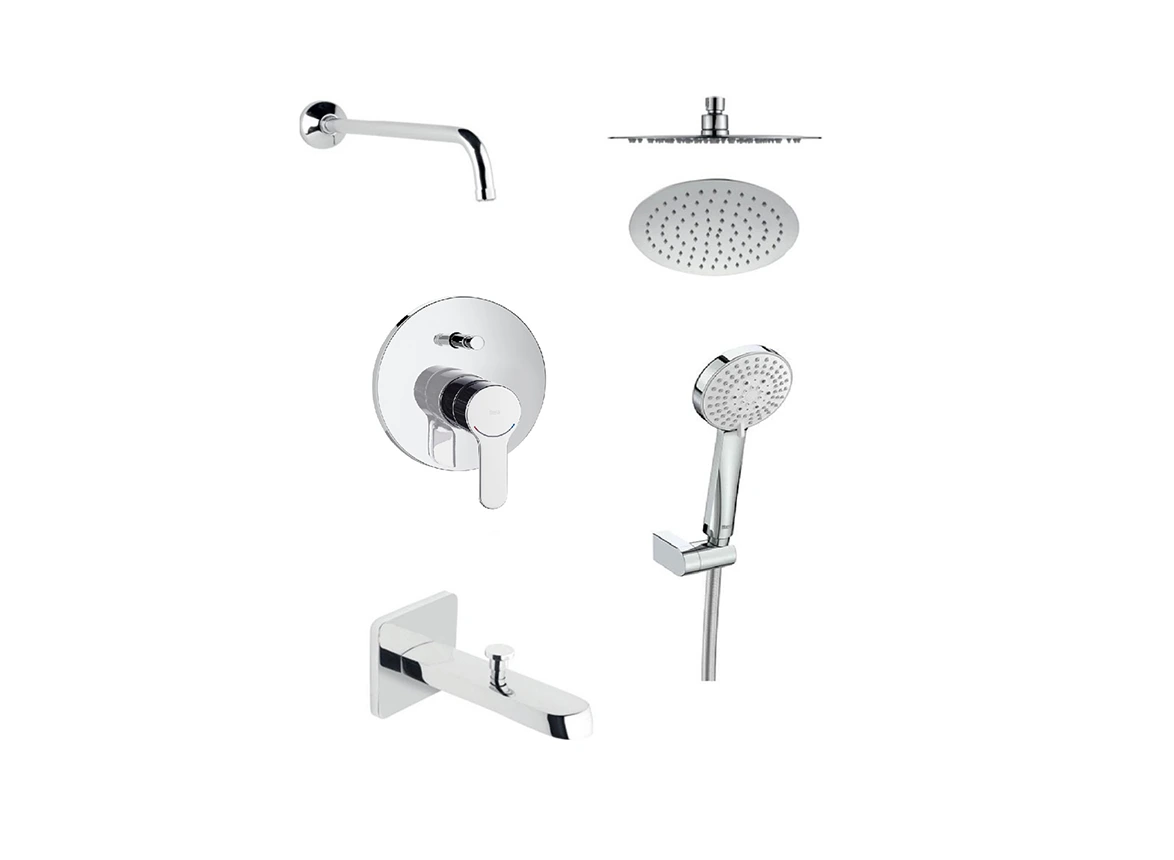 Roca L20 Bath Shower Set ست پنج در یک شیر حمام توکار مدل L20