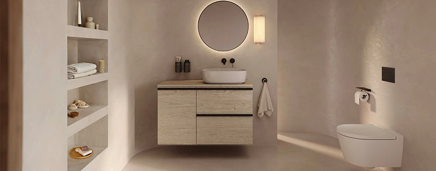 طراحی سرویس بهداشتی مدرن با تجهیزات لوکس و مینیمال